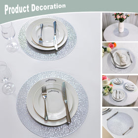 Snowkingdom heat-resistant placemats protect tabletops from warm dishes.