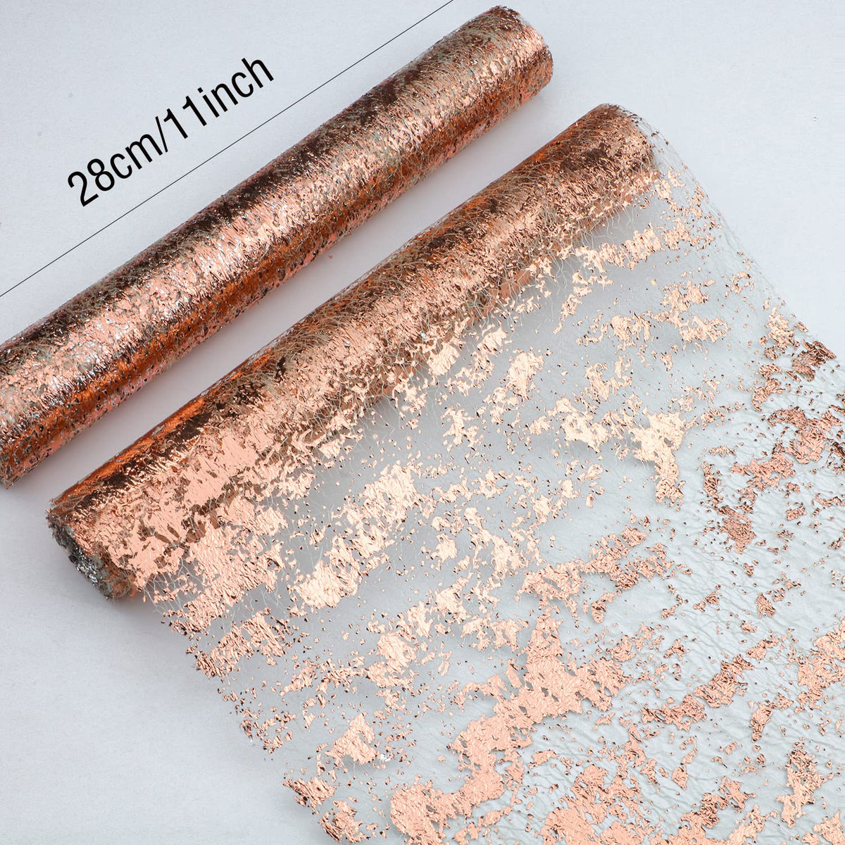 Snowkingdom rose gold runner can be cut to desired length
