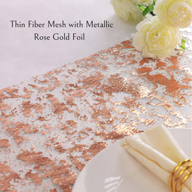 Snowkingdom rose gold runner with smooth edges prevents fraying