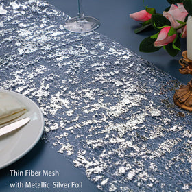 Snowkingdom sequin-foil detail runner adds glittering wedding decor