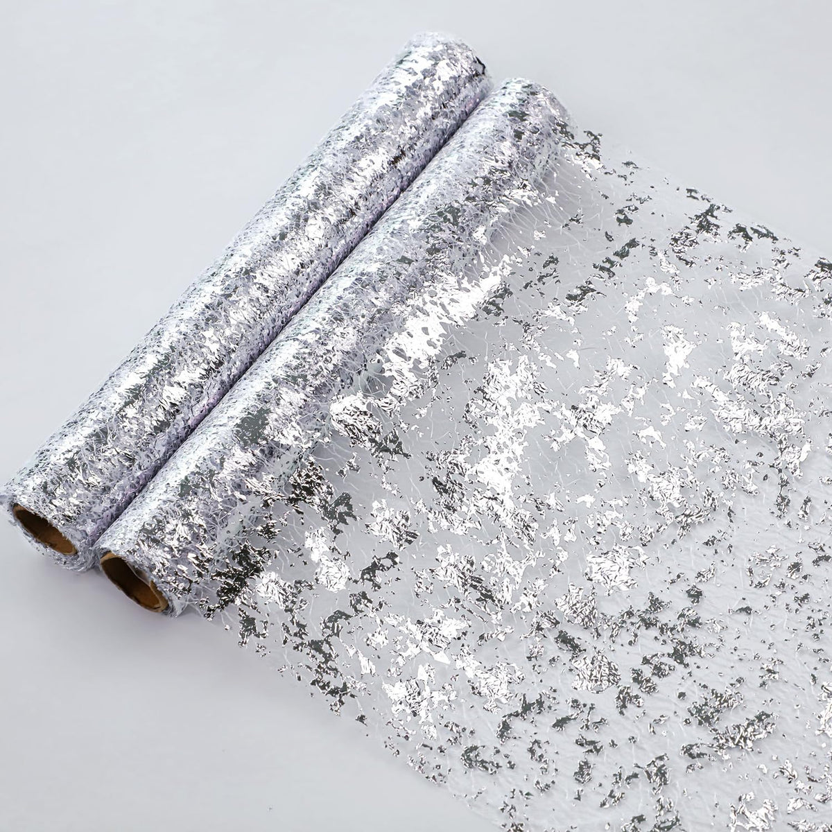 Snowkingdom silver table runner drapes elegantly for celebrations