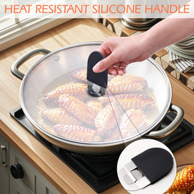Snowyee silicone-handle closeup showing heat-resistant grip.