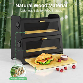 SNTD bread box side vent dials show adjustable airflow for freshness