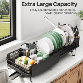 SNTD stainless steel dish drainer with rust-resistant coating preserves a clean kitchen.