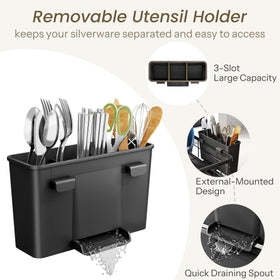 SNTD dish drying rack is easy to rinse and maintain for daily use.