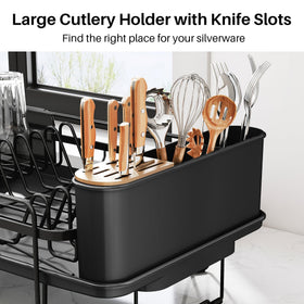 SNTD dish drying rack is easy to assemble with no tools required.