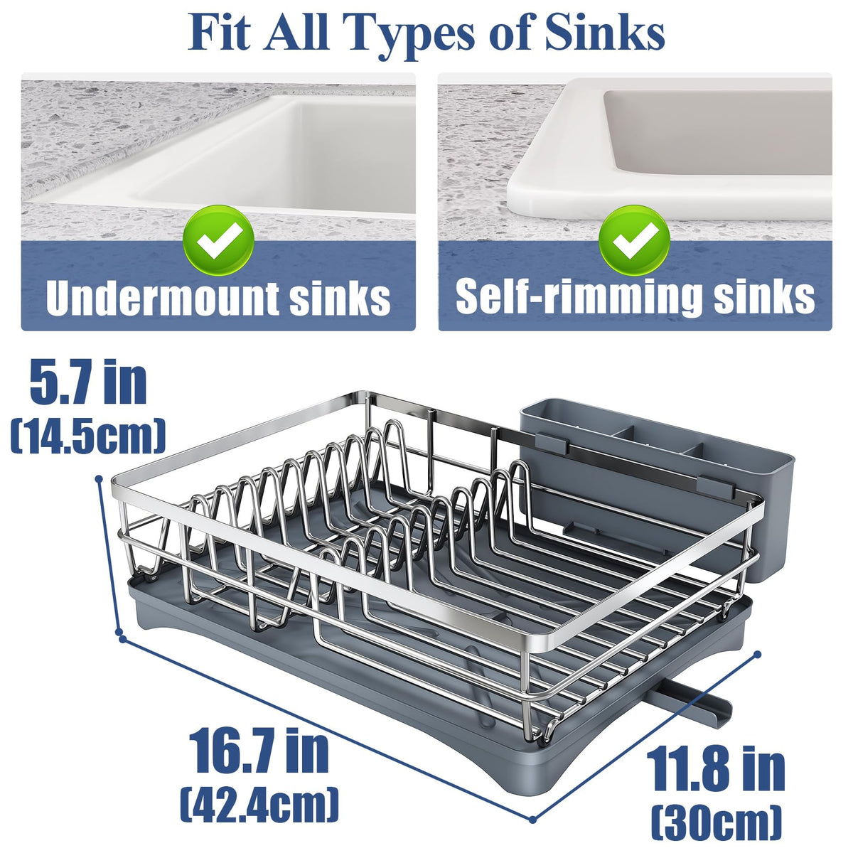 SNTD large-capacity rack holding plates, bowls, and glasses
