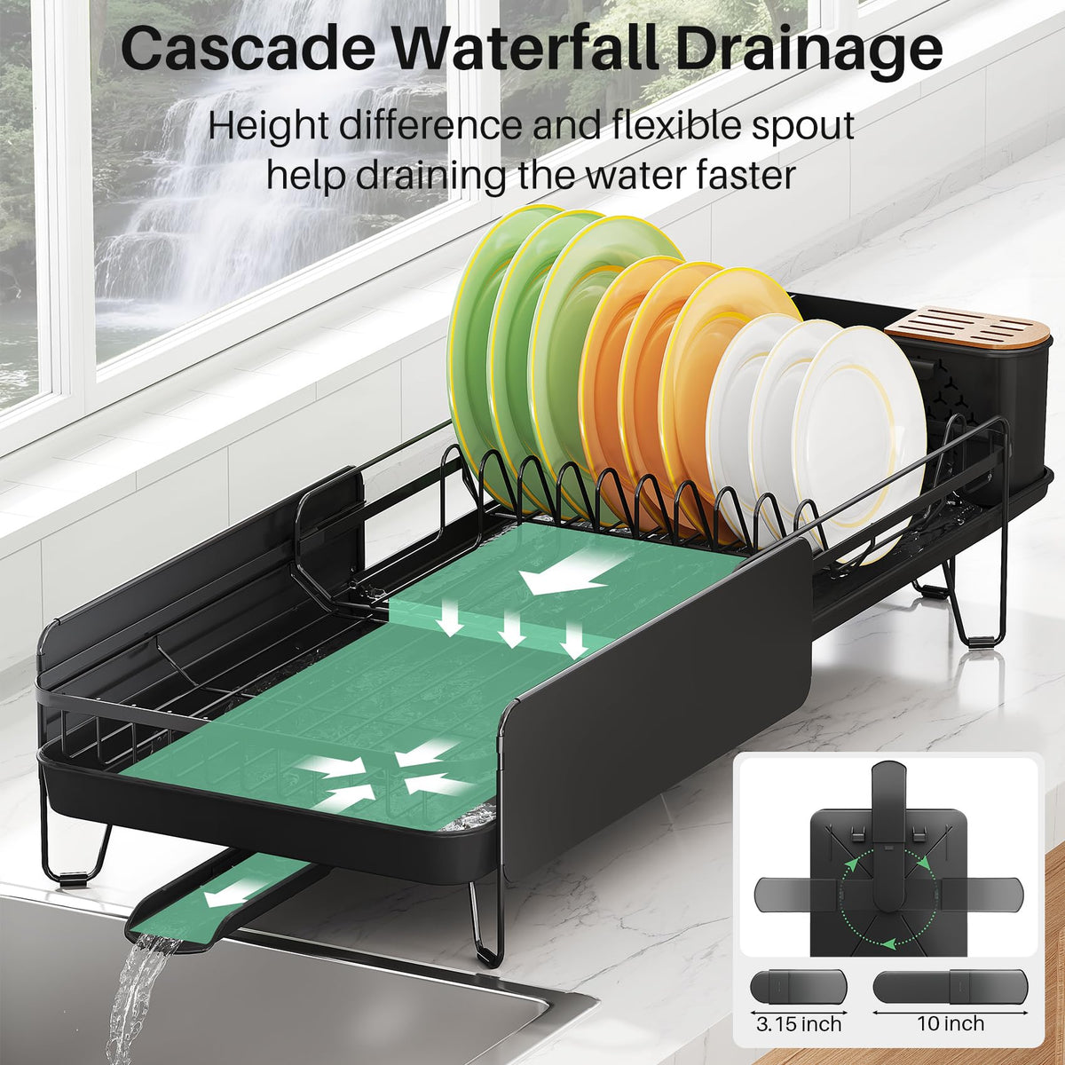 SNTD rustproof stainless steel rack stays reliable and easy to clean after use.