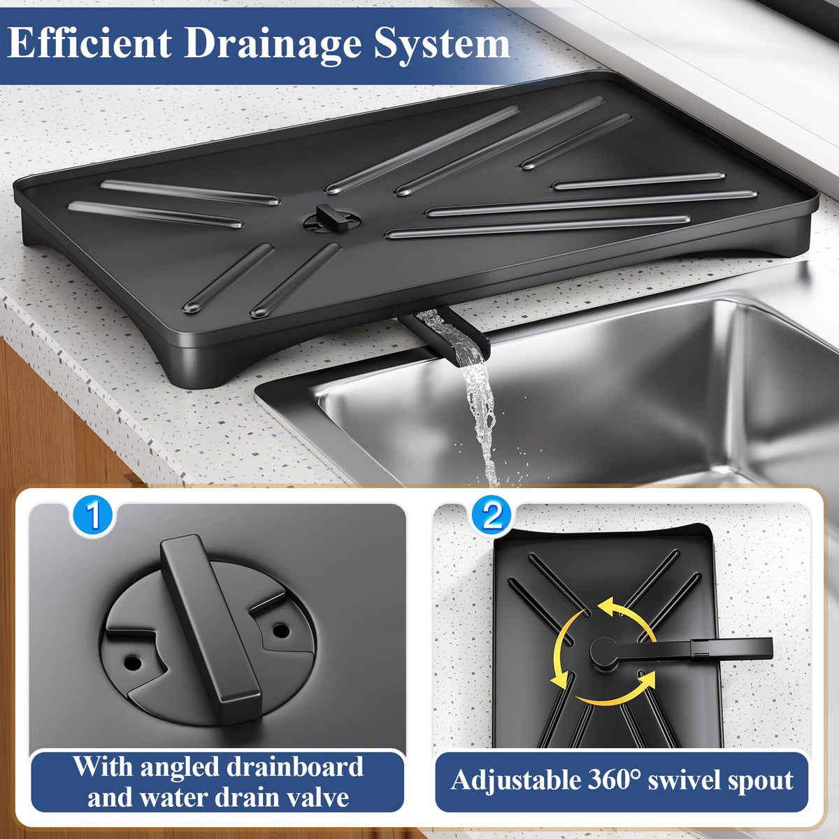 SNTD rustproof steel construction ensures long-lasting kitchen organization