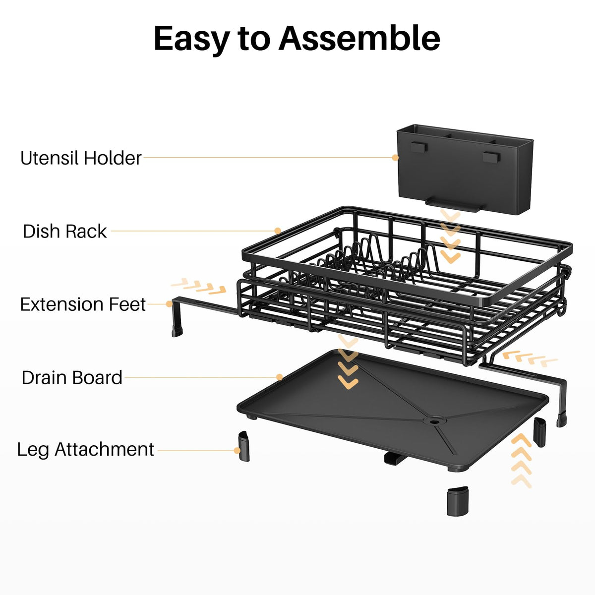 SNTD removable utensil holder keeps silverware organized during drying