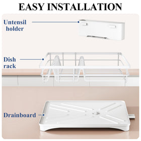 SNTD white finish complements modern counters and saves space.