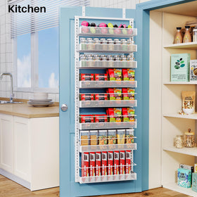 SNTD kitchen and bath storage on door saves countertop space.
