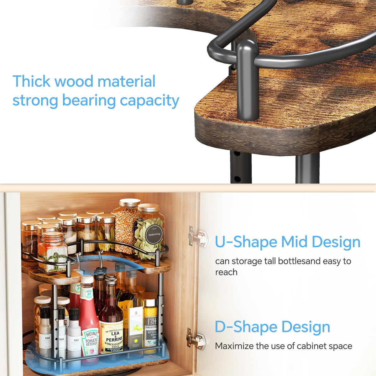 SNTD Lazy Susan shown from back with smooth rotation