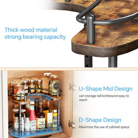 SNTD Lazy Susan shown from back with smooth rotation
