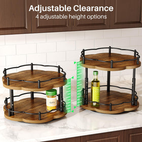 SNTD Spice Rack Lazy Susan rotating base in action