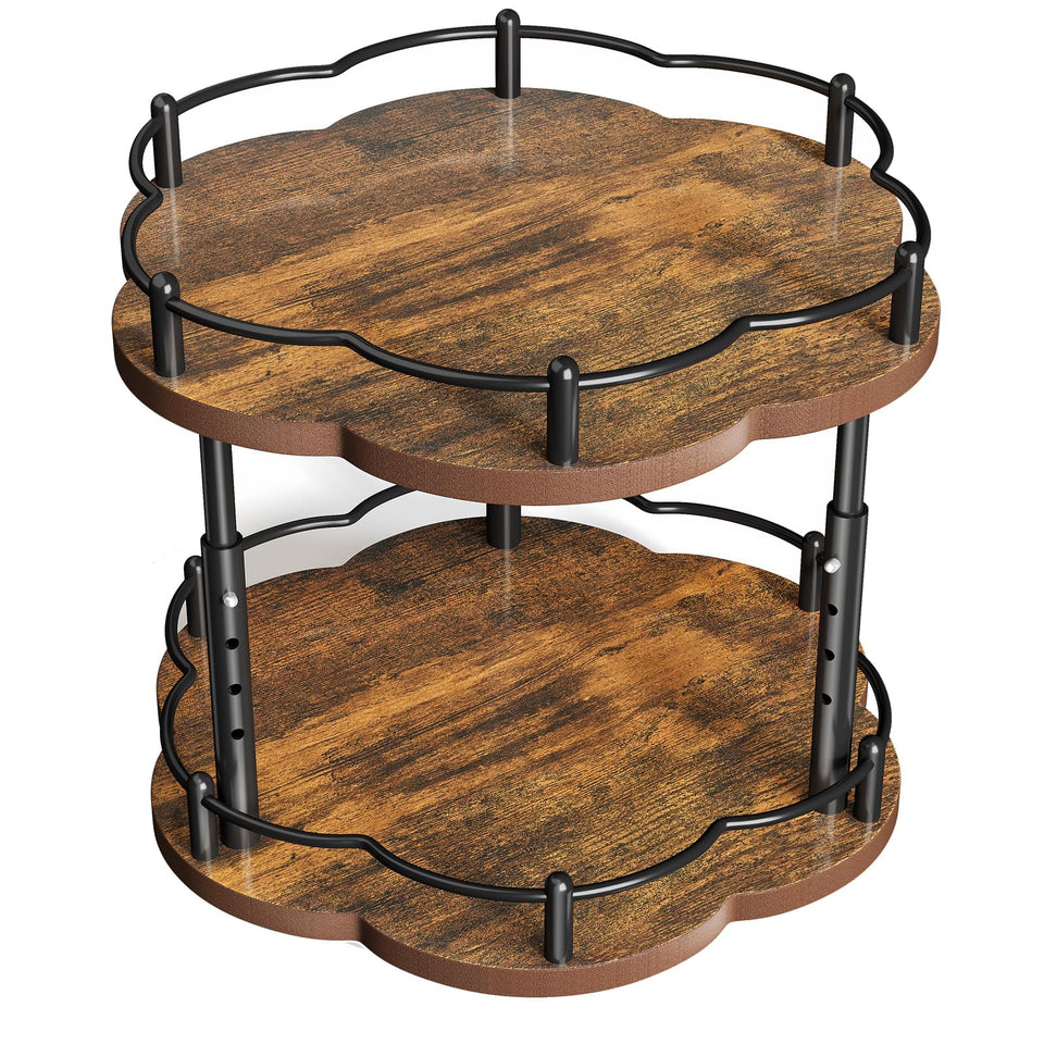 SNTD Spice Rack Lazy Susan top view showing easy 360° access to spices