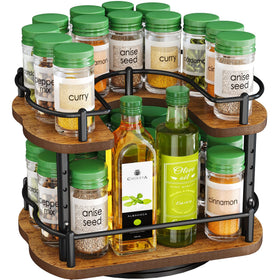 SNTD spice rack rotates in cabinet for easy spice access
