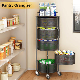 SNTD vertical storage stand tall five-tier design for potatoes and onions.