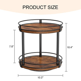 Snughome rotating spice rack in kitchen demonstrates quick, convenient access.