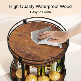 Snughome wooden texture close-up highlighting waterproof and oil-proof surface.