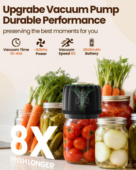 Snuuoby sealer for regular-mouth jars keeps contents airtight and organized