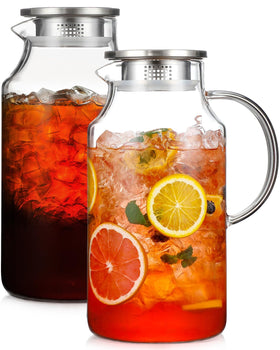 Snuvid 2-pack 1-gallon pitcher full view, ideal for gatherings.
