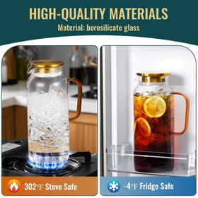 Snuvid 68-ounce pitcher serves 4–6 guests with elegant clarity.