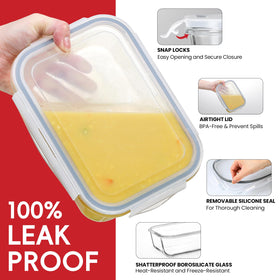 Snuvid borosilicate glass is BPA-free and lead-free for safe storage.