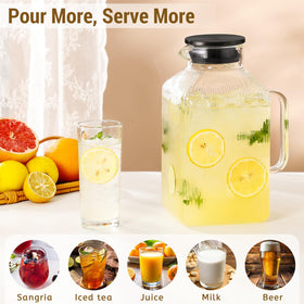 Snuvid borosilicate glass carafe designed for hot and cold beverages