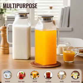 Snuvid borosilicate glass, clear and durable, resistant to temperature extremes.