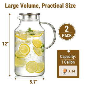 Snuvid borosilicate glass offers crystal clarity and heat resistance.