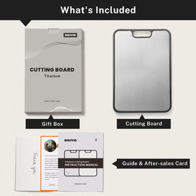 Snuvid cutting board with hanging hole stores neatly in your kitchen.