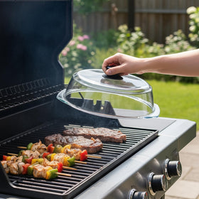 Snuvid dishwasher-safe glass cover and mat for daily use.