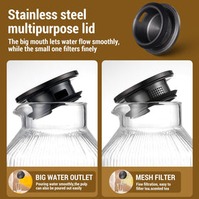 Snuvid fridge-ready pitcher ideal for iced tea and juice