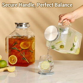 Snuvid large-capacity glass carafe saves fridge space