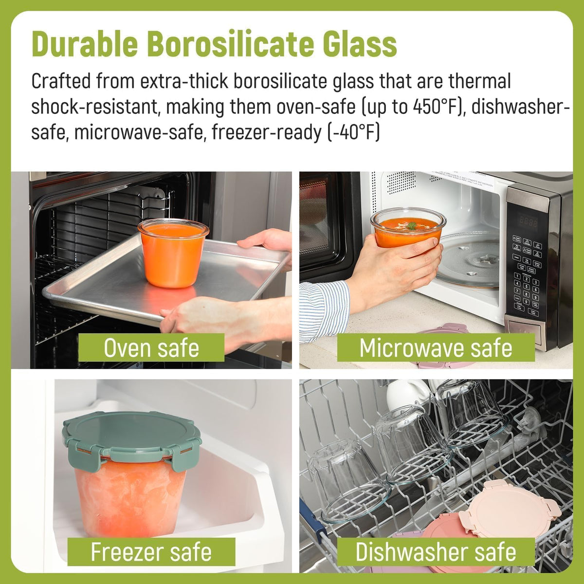 Snuvid leakproof silicone-seal lid demonstrates airtight storage for leftovers.