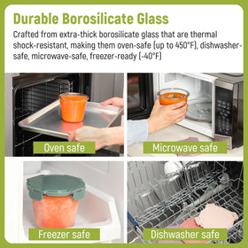 Snuvid leakproof silicone-seal lid demonstrates airtight storage for leftovers.