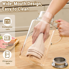Snuvid dishwasher-safe borosilicate glass for quick cleanup