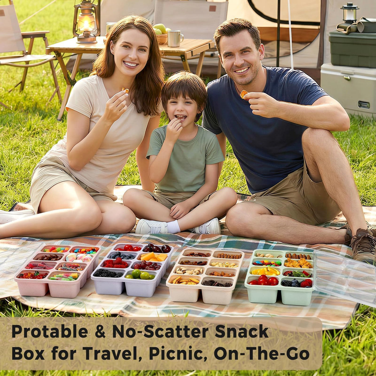 Snuvid Snackle Box uses food-grade wheat straw for safe daily use.