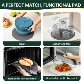 Snuvid vent holes enable safe steam release and even heating.