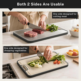 Snuvid titanium surface minimizes knife grooves and odors, keeping your prep area hygienic.