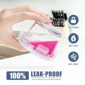 SOACOAKO glass containers withstand freezer to microwave transitions without shattering.