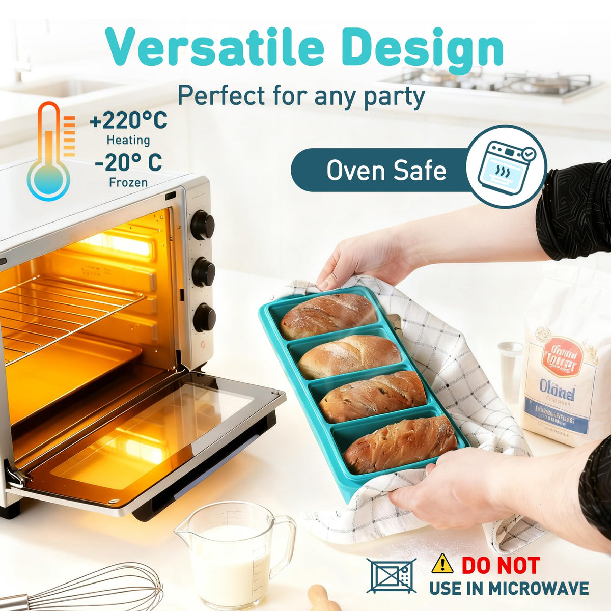 Socisen tray is dishwasher-safe and oven-safe for flexible use