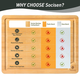 Socisen board with built-in handles for easy transport