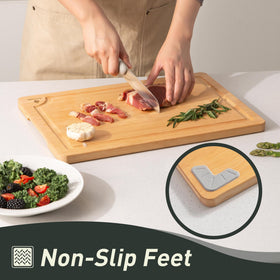 Socisen non-slip feet keep boards stable during prep