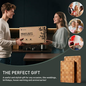 Socisen bamboo cutting boards are versatile for everyday kitchen tasks.