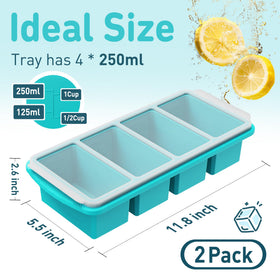 Socisen tray with 1-cup measurement lines for precise portions