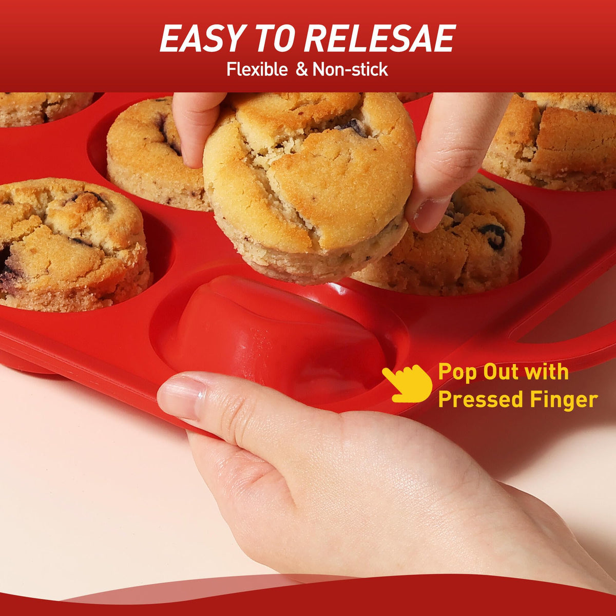 Socisen egg bites silicone molds for quick, uniform portions