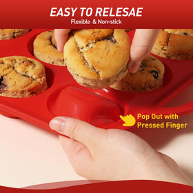 Socisen egg bites silicone molds for quick, uniform portions