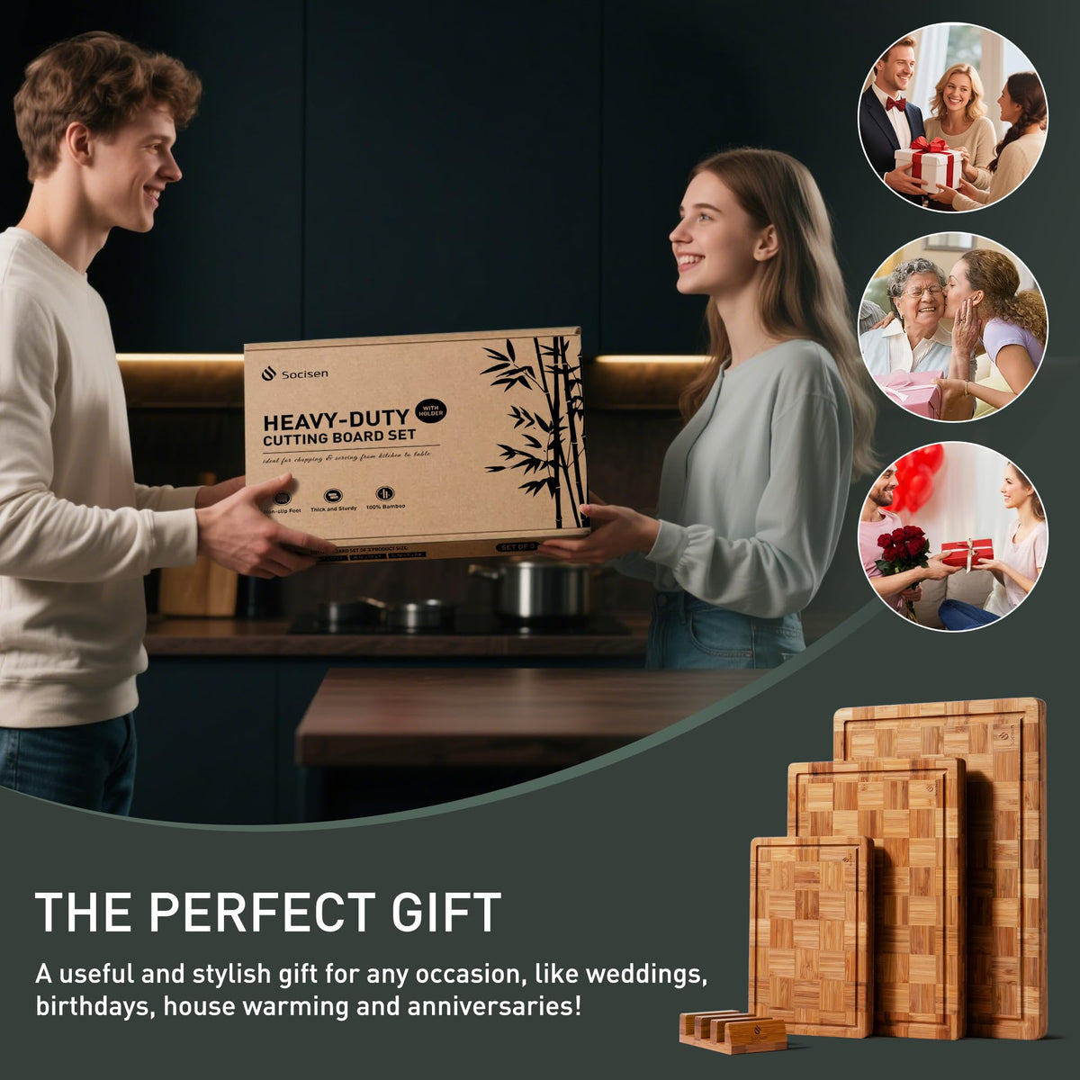 Socisen gift-ready packaging makes a thoughtful housewarming or holiday present